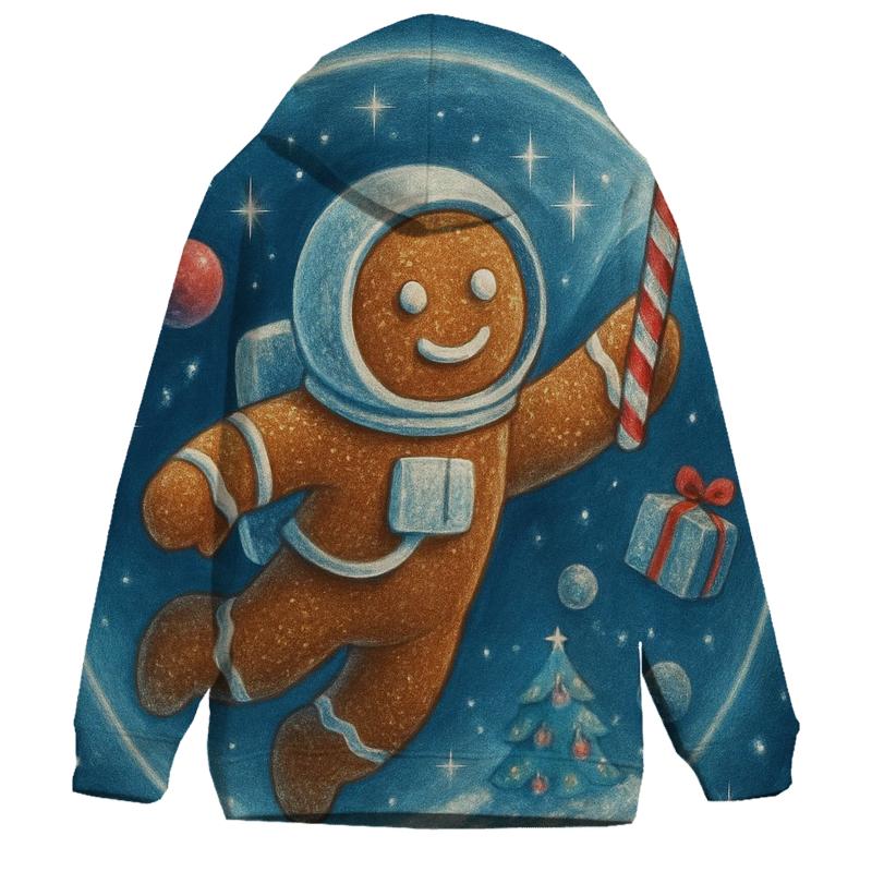 Gingerbread Astronaut Cookie Drift pullover hoodies