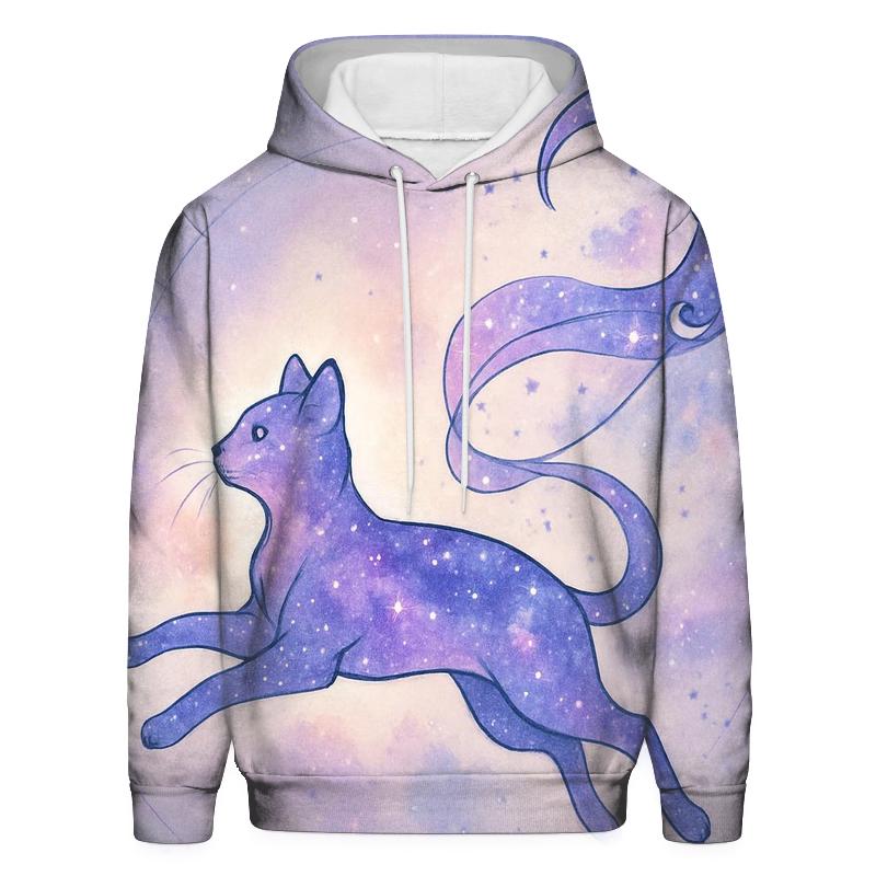 Celestial Kite Runner Cat heavyweight hoodies