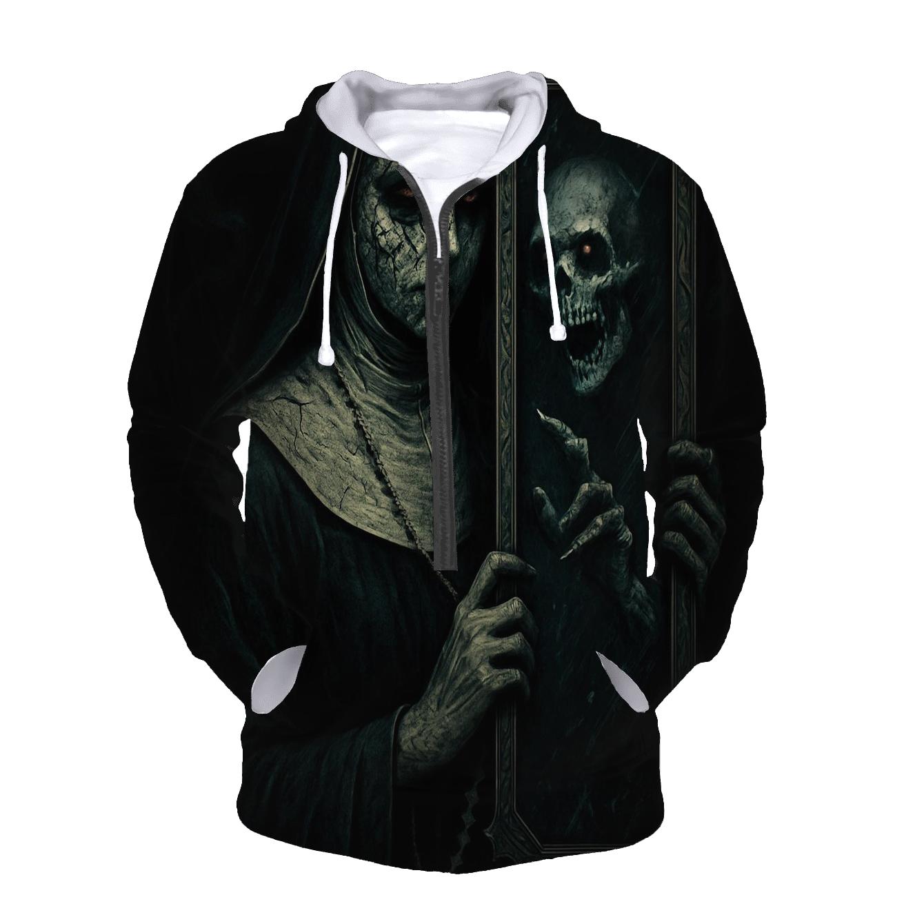 Cursed Mirror Of The Abyssal Nun heavyweight hoodies