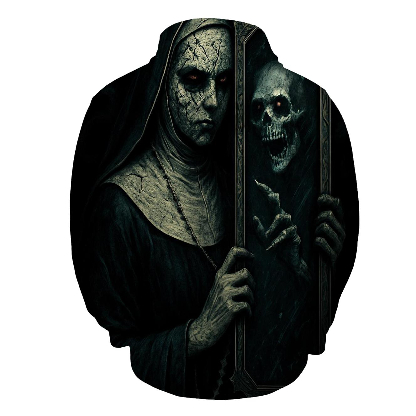 Cursed Mirror Of The Abyssal Nun heavyweight hoodies