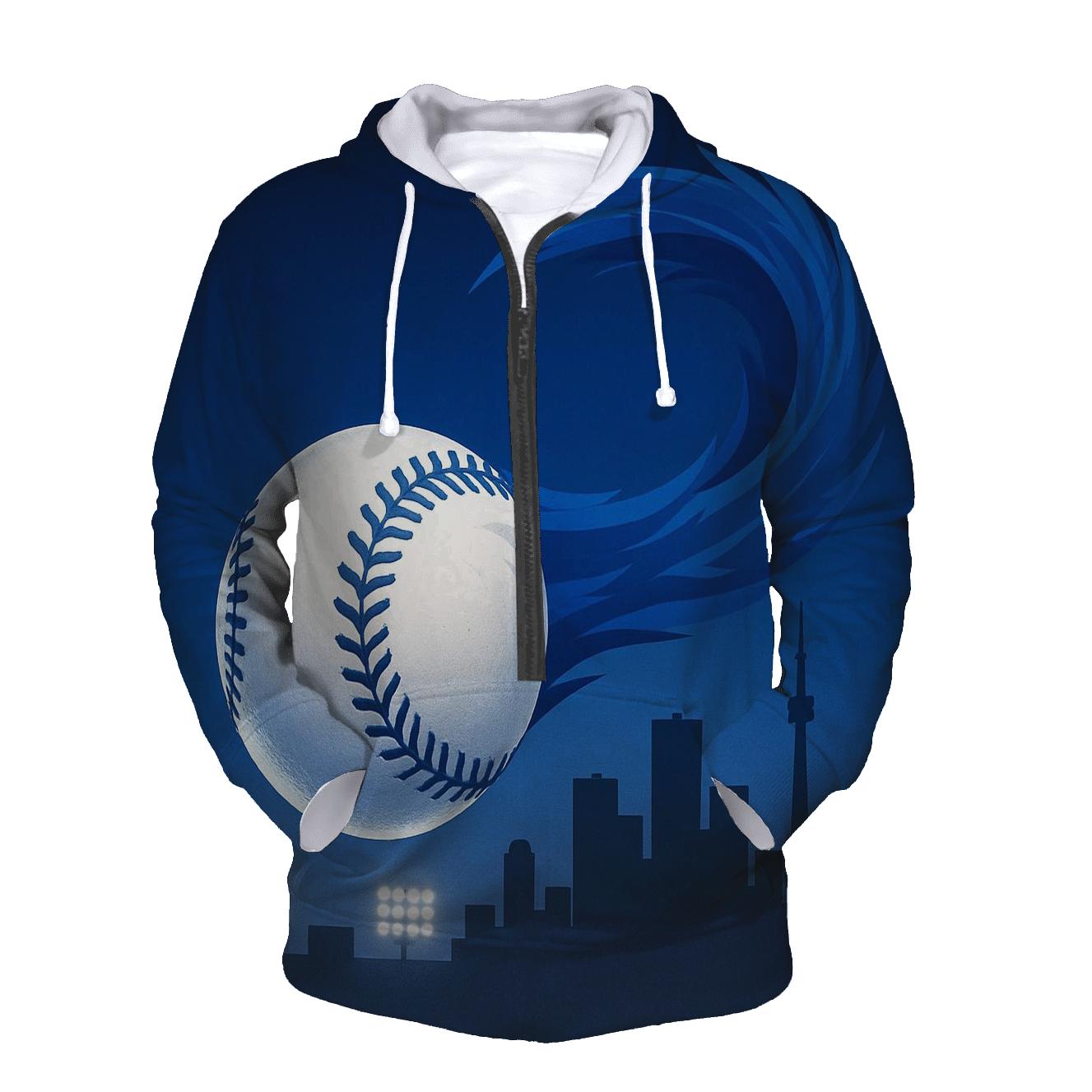 Skyline Curveball In Blue Jays Flight premium hoodies