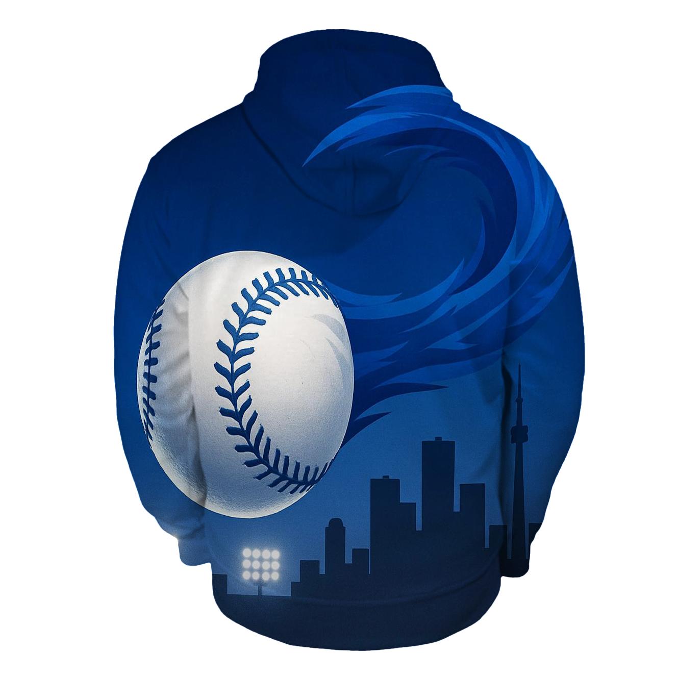 Skyline Curveball In Blue Jays Flight premium hoodies