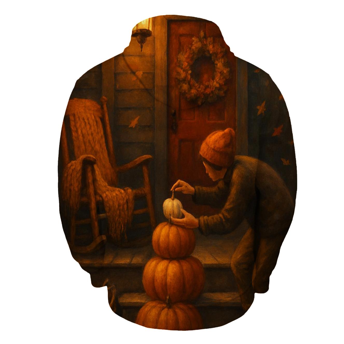 Harvest Moon Porch Welcome Scene pullover hoodies