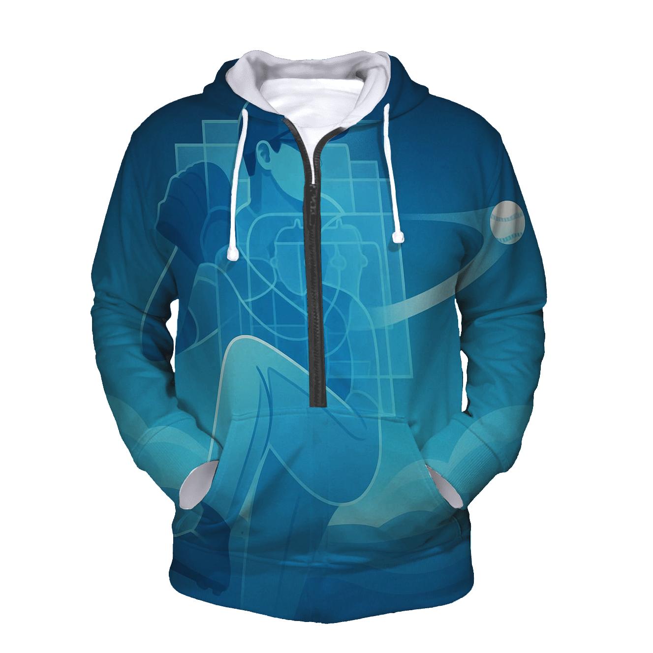 Coastal Windup Blue Jays Horizon embroidered hoodies