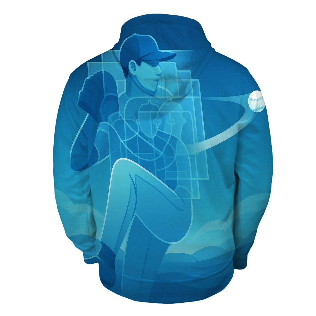 Coastal Windup Blue Jays Horizon embroidered hoodies