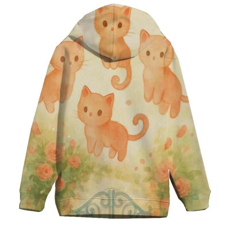 Garden Gate Of Floating Kittens designer hoodies
