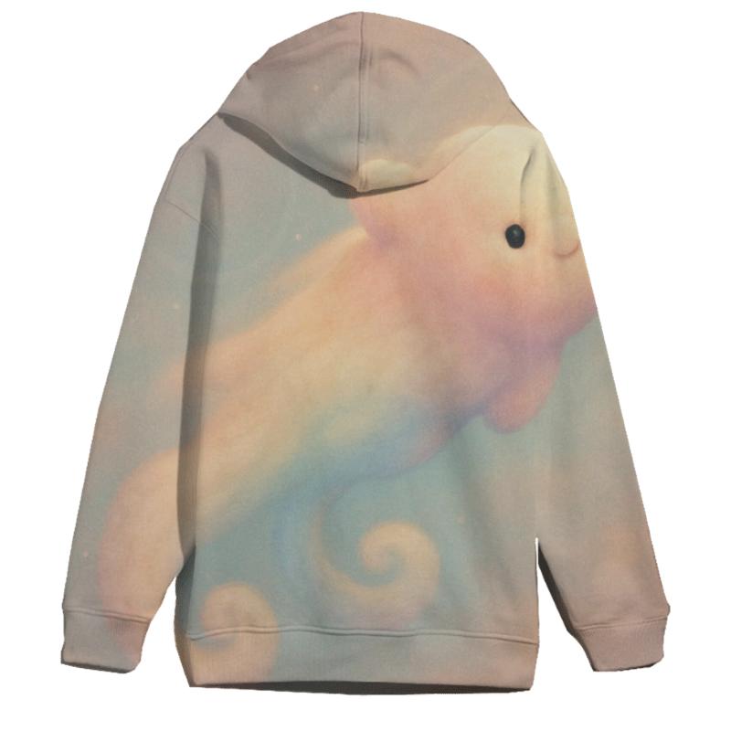 Pastel Comet Pillow Clouds embroidered hoodies