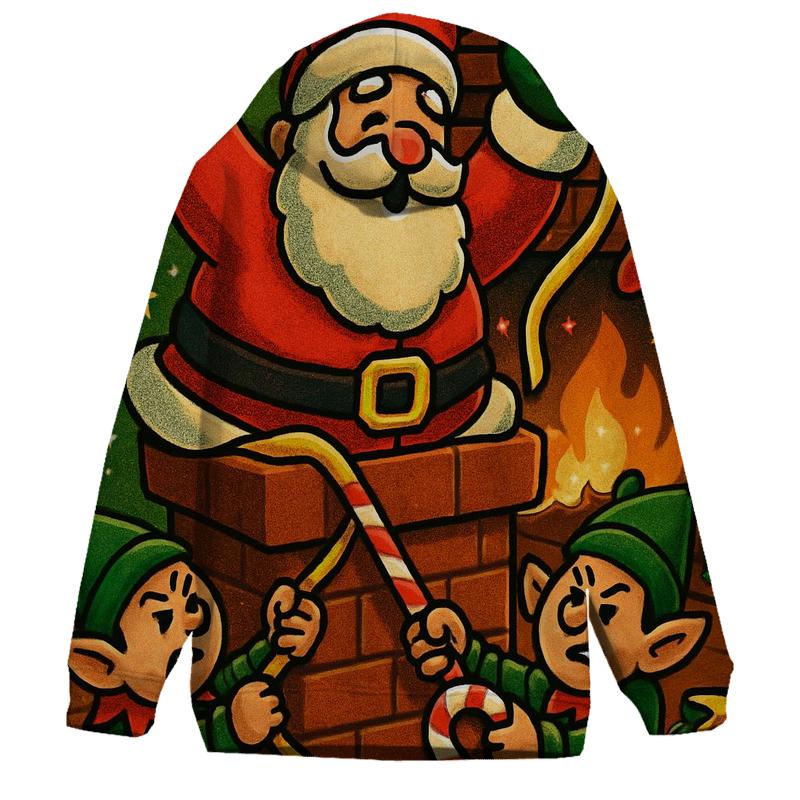 Santa Stuck In Chimney Whirlwind Workshop hoodie trends