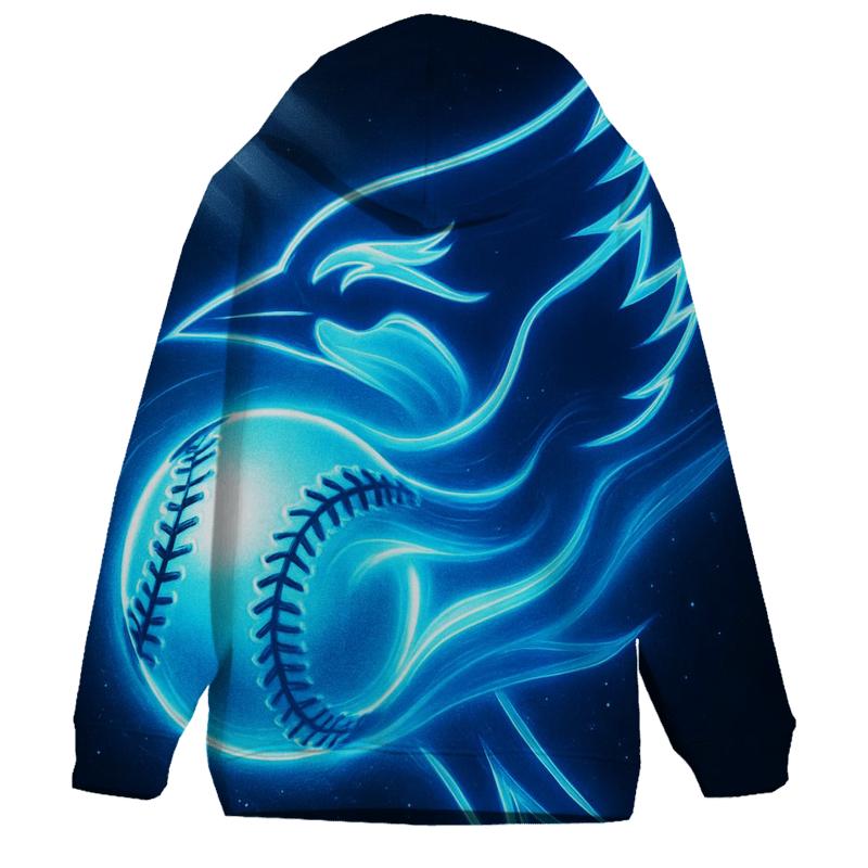 Blue Jays Aurora Fastball printed hoodies