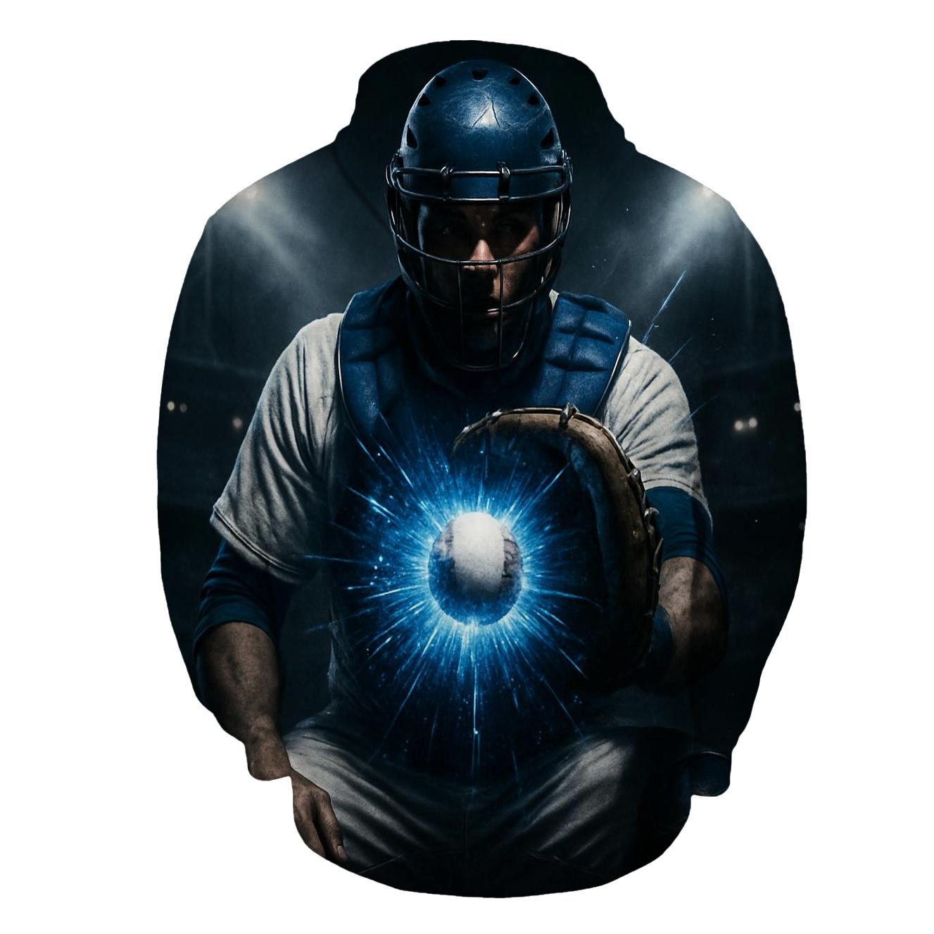 Midnight Catcher Shield Burst hoodies fashion