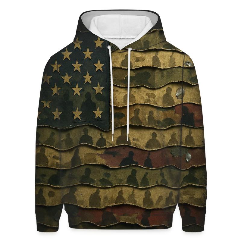 Camouflage Flag Mosaic Of Service custom hoodies