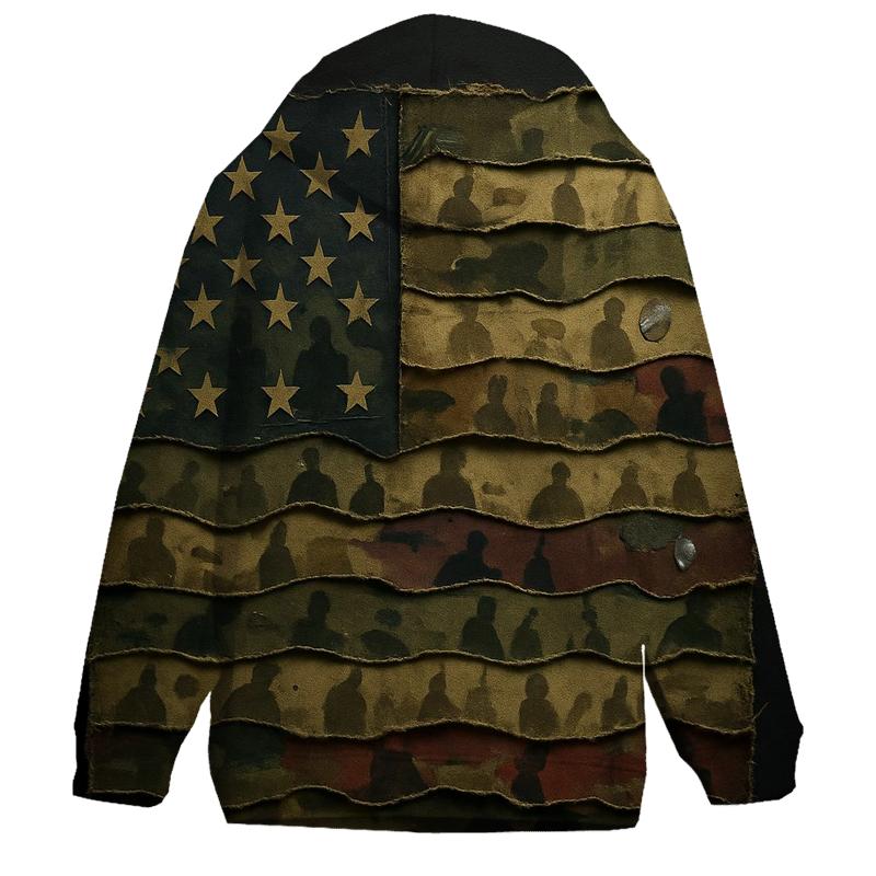 Camouflage Flag Mosaic Of Service custom hoodies