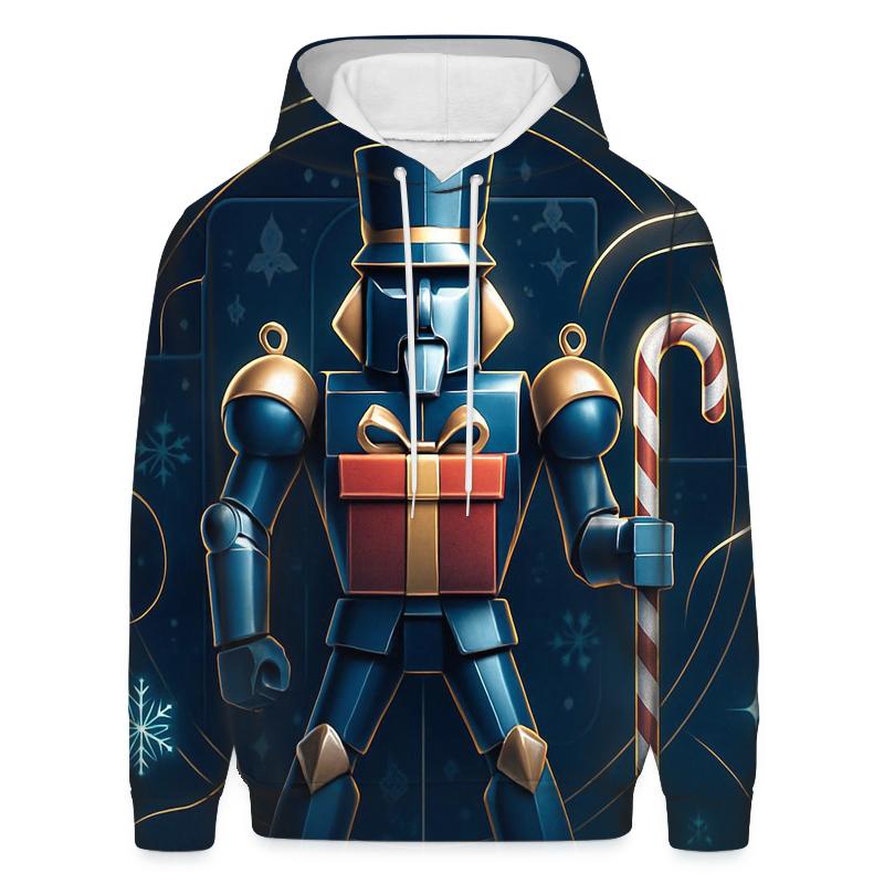 Nutcracker Robot Guarding Gift Vault pullover hoodies