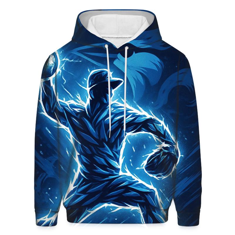 Night Pitcher Silhouette Blue Jays Storm lightweight hoodies