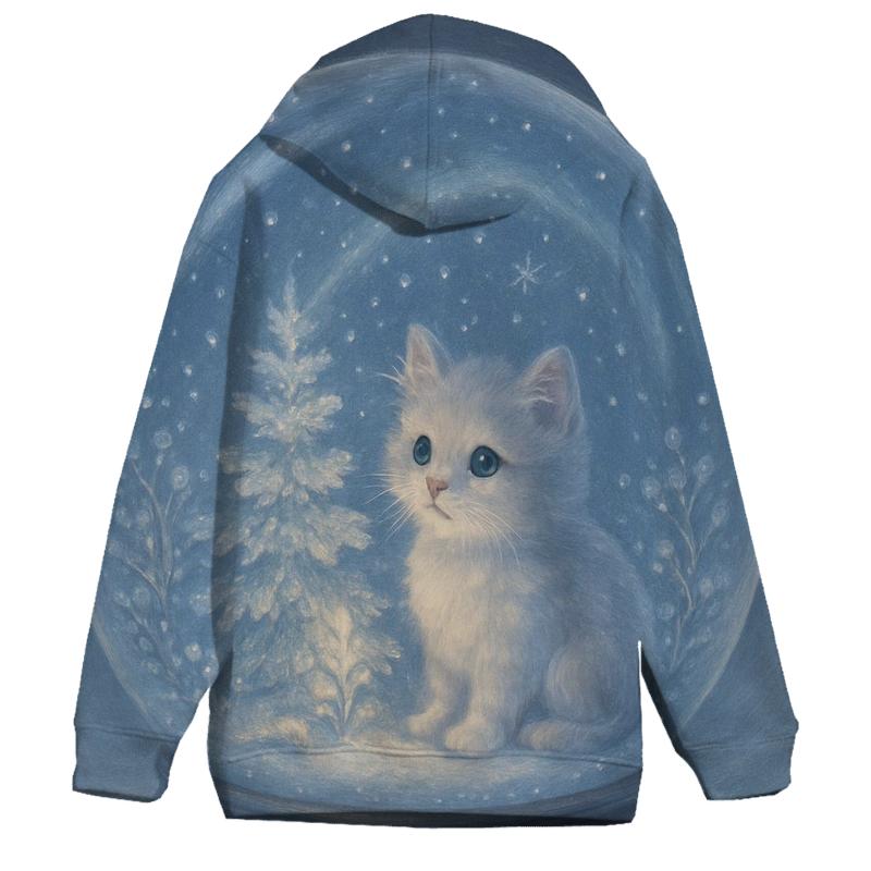 Midnight Snowglobe Cat Garden hoodie trends