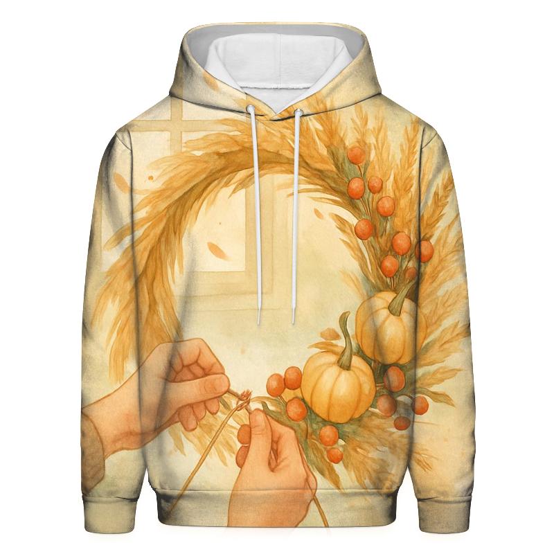 Harvest Wreath Sunbeam Window pullover hoodies