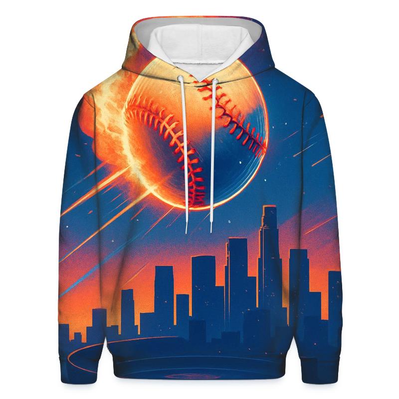Sunset Seamstorm Over The City lightweight hoodies