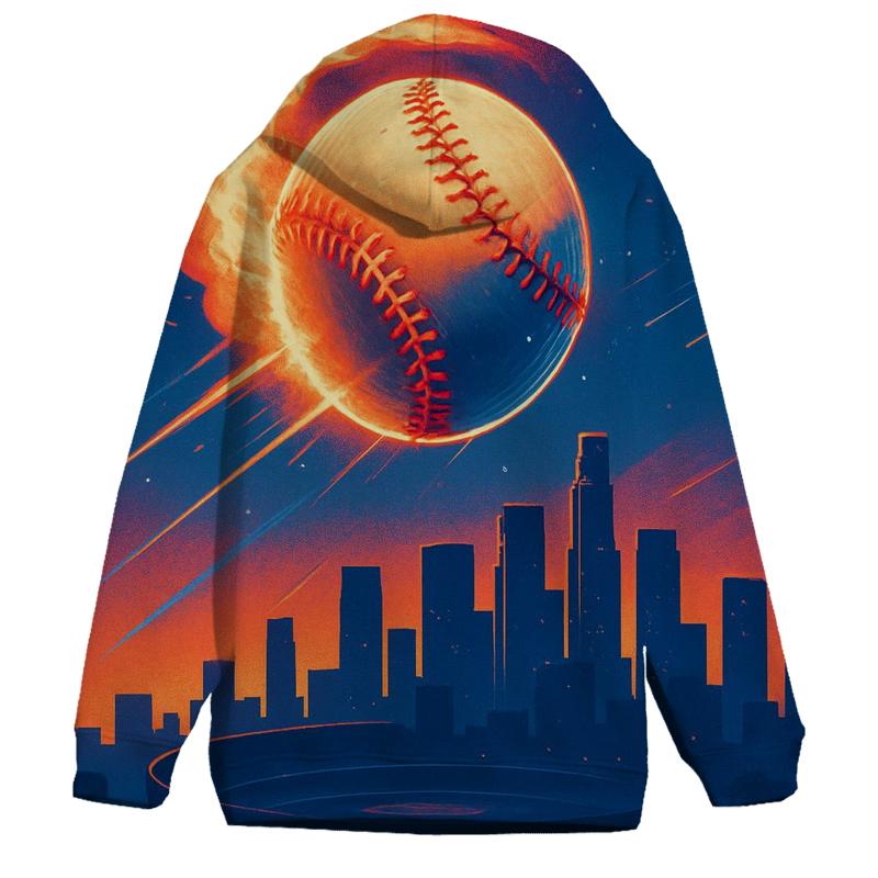Sunset Seamstorm Over The City lightweight hoodies