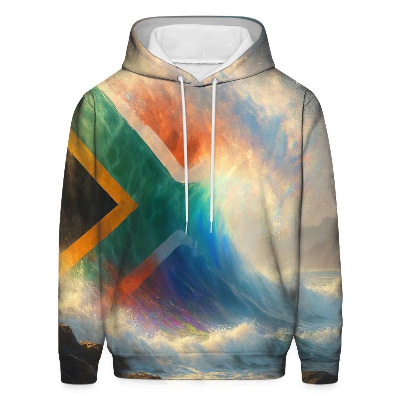 South Africa Ocean Prism Flag graphic hoodies