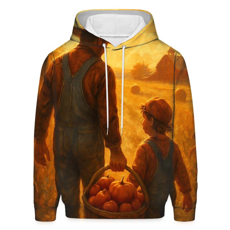 Thankful Fields At Golden Hour pullover hoodies