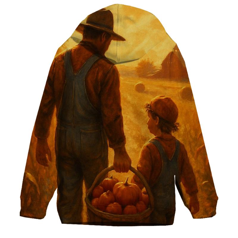 Thankful Fields At Golden Hour pullover hoodies