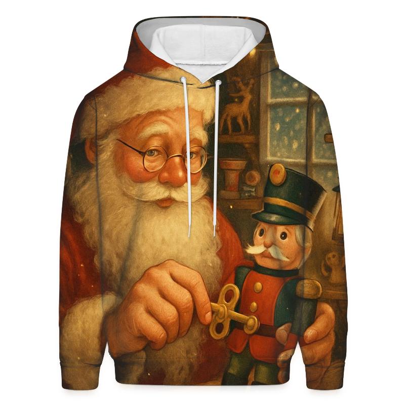 Storybook Workshop Wind Up Santa lightweight hoodies
