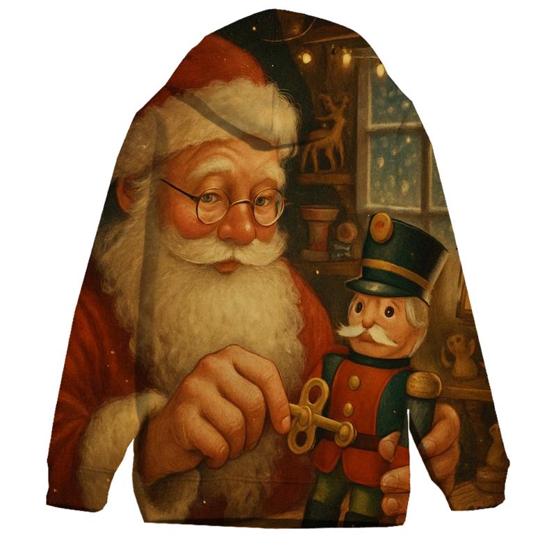 Storybook Workshop Wind Up Santa lightweight hoodies