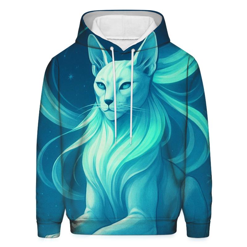 Frozen Aurora Sphinx Cat hoodie styles