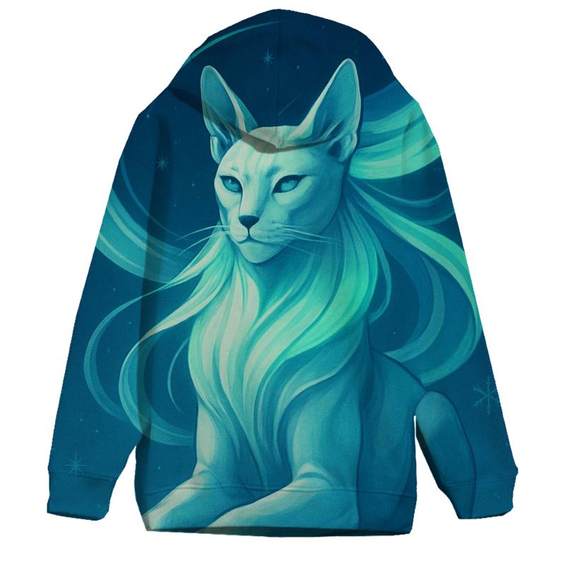 Frozen Aurora Sphinx Cat hoodie styles
