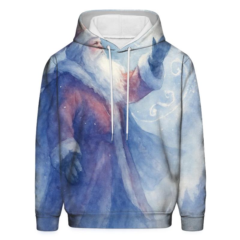 Watercolor Blizzard Guardian Santa hoodie trends