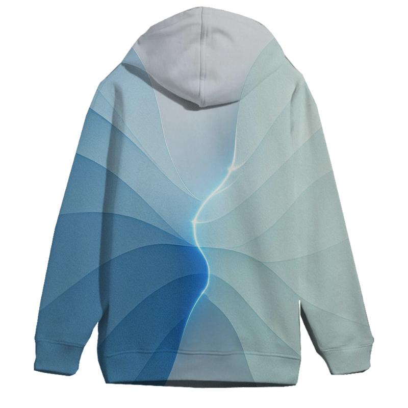 Polar Dawn Wave Sutures designer hoodies