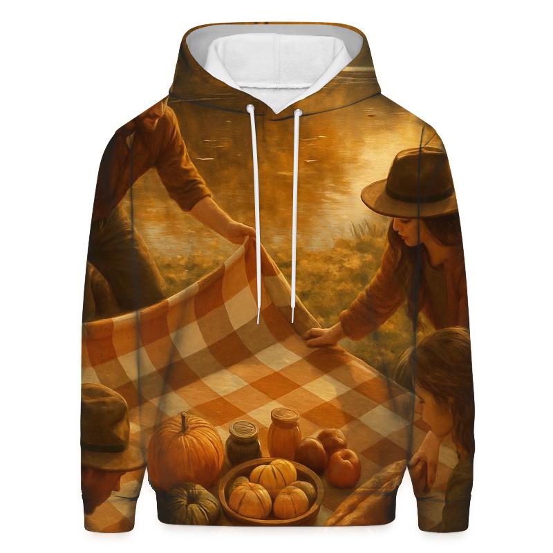 Riverbank Picnic Of Plenty lightweight hoodies