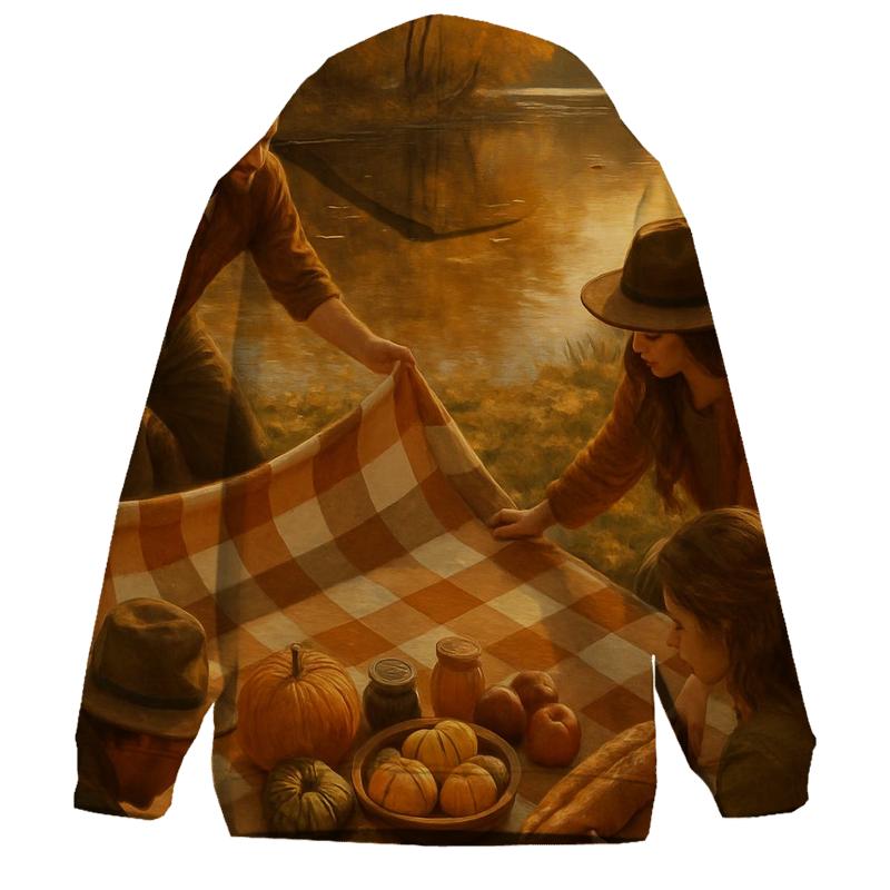 Riverbank Picnic Of Plenty lightweight hoodies