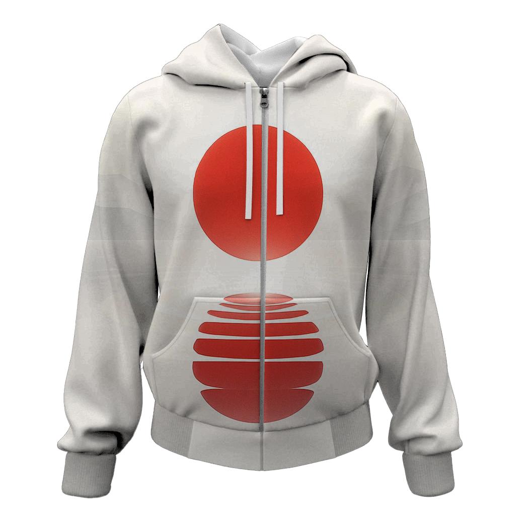 Japan Sky Mirror Flag graphic hoodies
