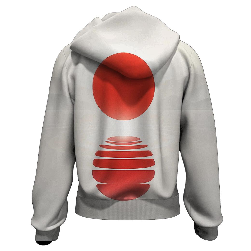 Japan Sky Mirror Flag graphic hoodies