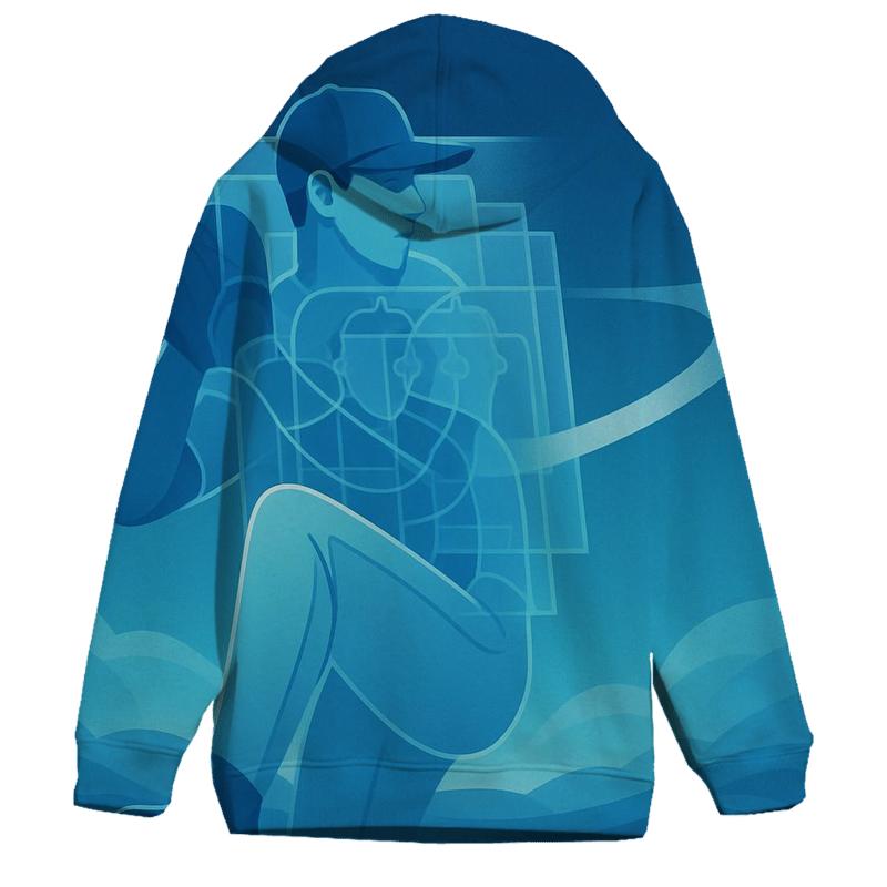 Coastal Windup Blue Jays Horizon embroidered hoodies
