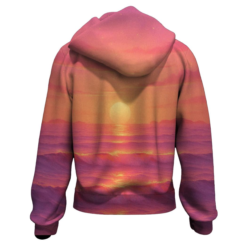 Gilded Tide At Dusk premium hoodies