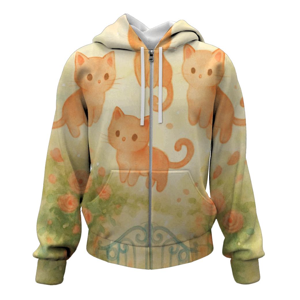 Garden Gate Of Floating Kittens hoodie styles