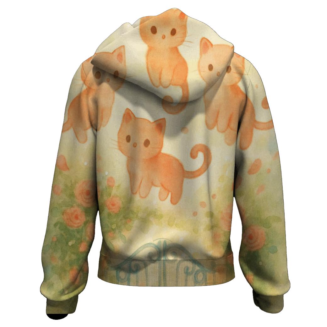 Garden Gate Of Floating Kittens hoodie styles
