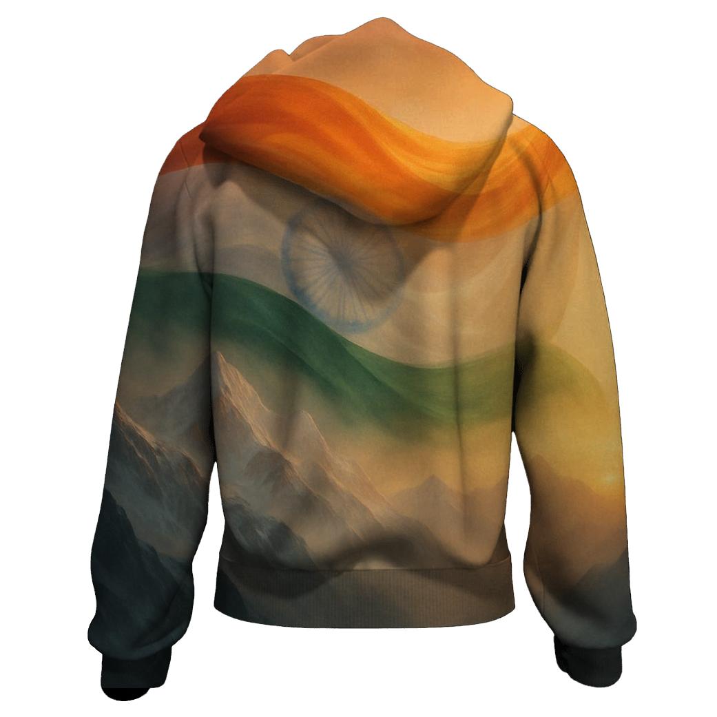 India Mountain Saffron Wave heavyweight hoodies