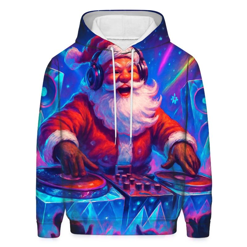 Santa DJ At The North Pole Rave hoodie styles
