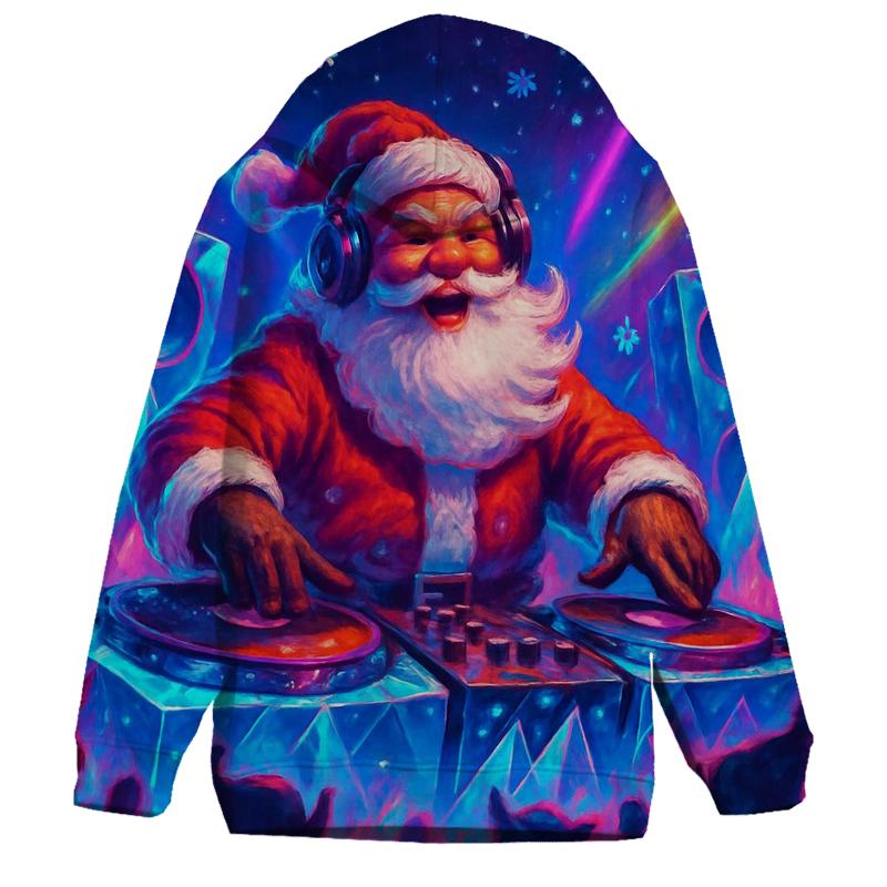 Santa DJ At The North Pole Rave hoodie styles