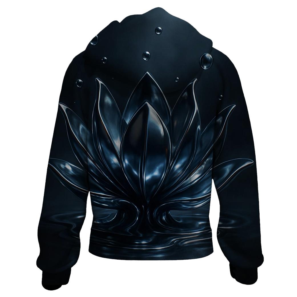 Chrome Lotus Melt Geometry hoodies fashion