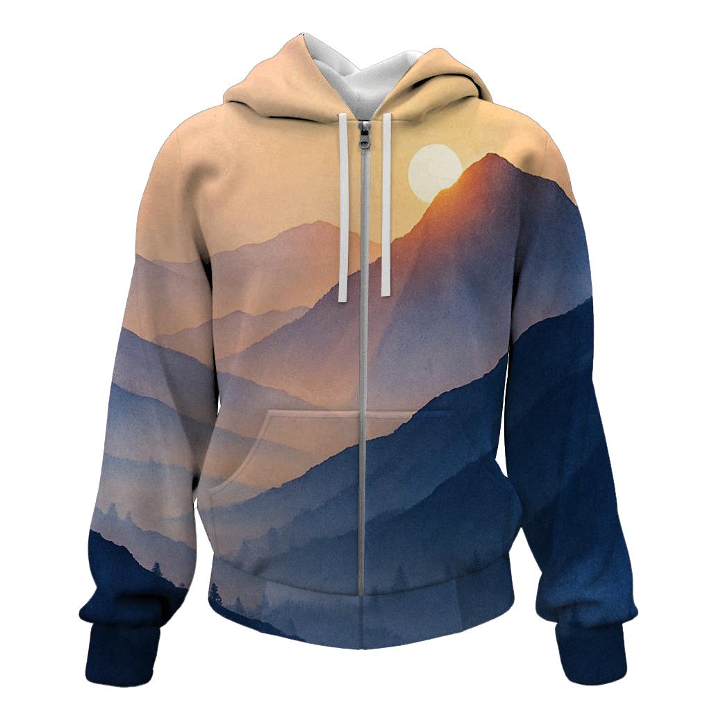 Lavender Ridge Afterglow lightweight hoodies