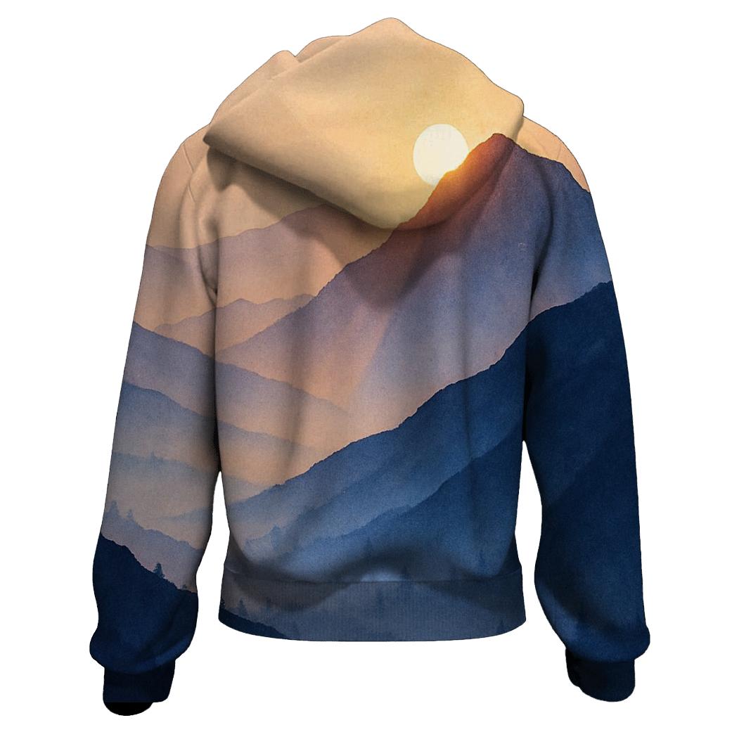 Lavender Ridge Afterglow lightweight hoodies