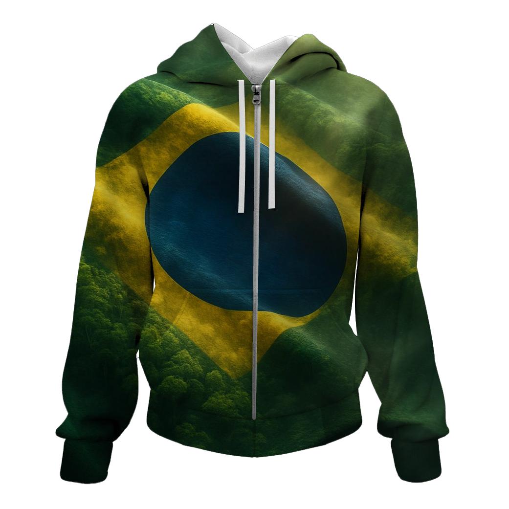 Brazil Rainforest Flag Canopy custom hoodies
