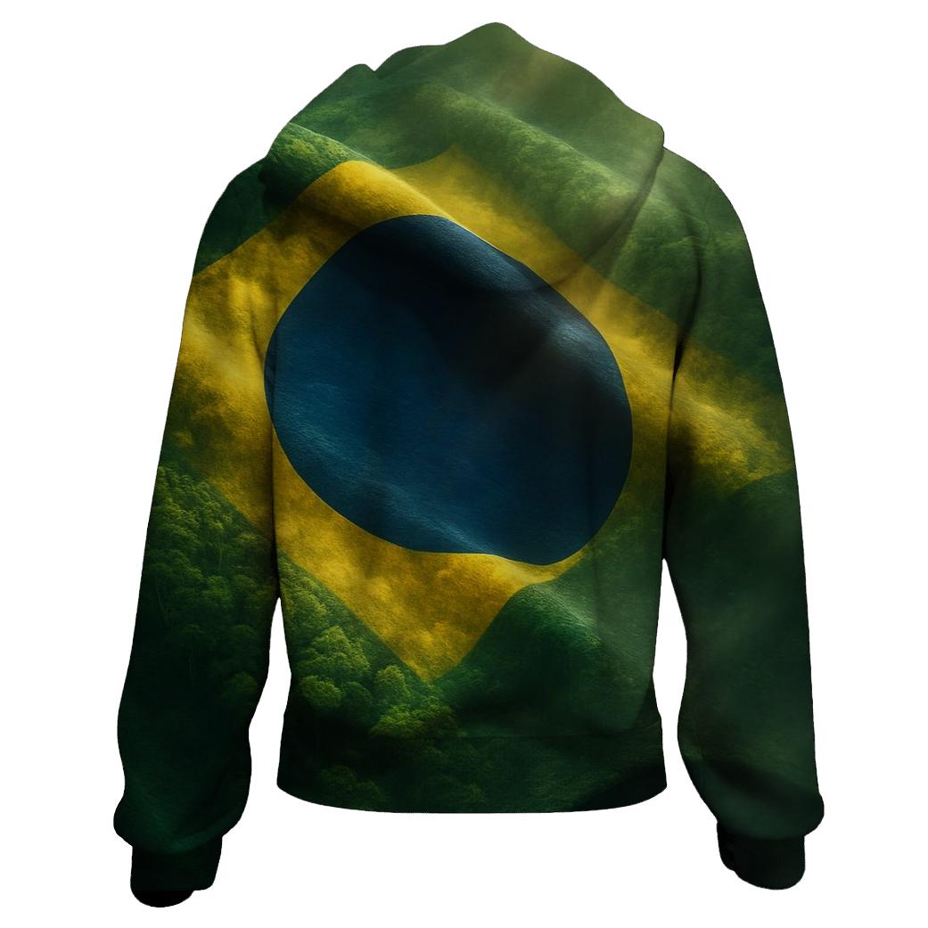 Brazil Rainforest Flag Canopy custom hoodies