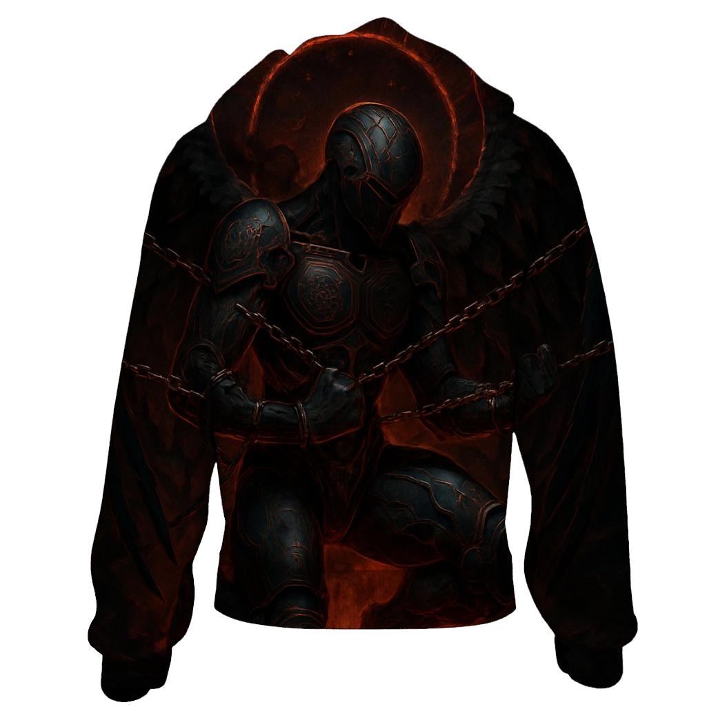 Obsidian Seraph In Chains zip-up hoodies