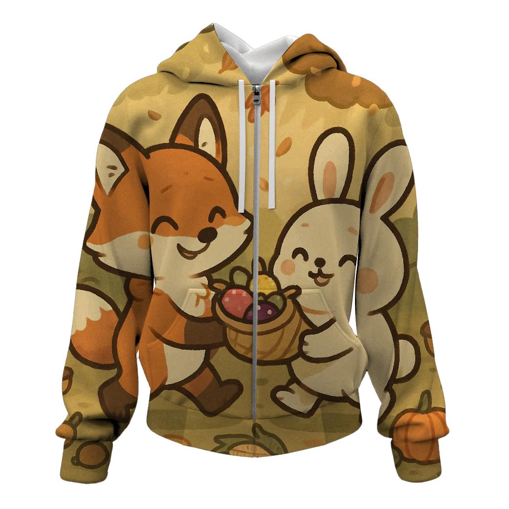 Woodland Friends Harvest Parade custom hoodies