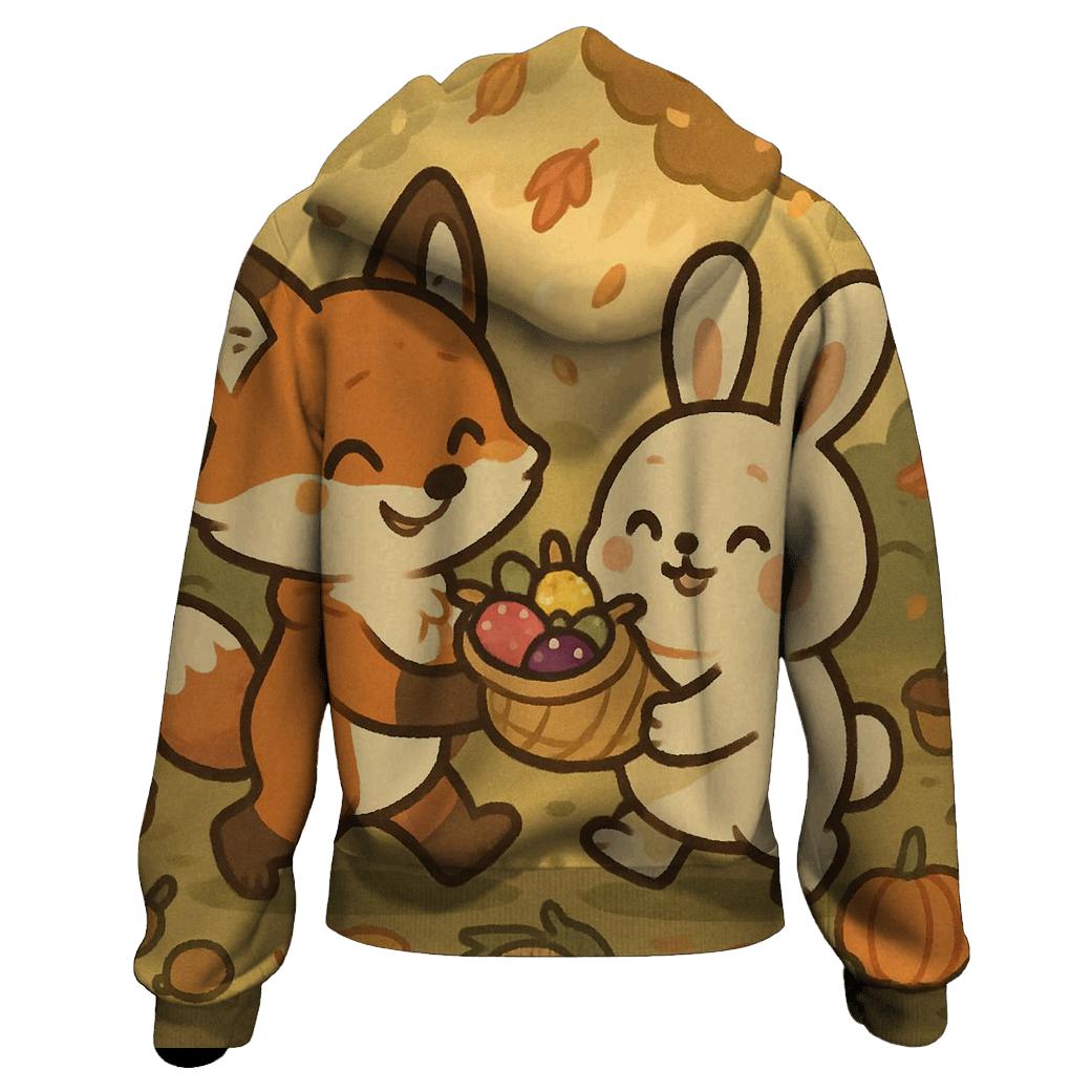 Woodland Friends Harvest Parade custom hoodies